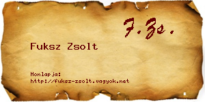 Fuksz Zsolt névjegykártya