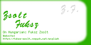 zsolt fuksz business card